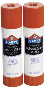 Glue Stick, Purple dries Clear (12/unit), #95628 (E-62