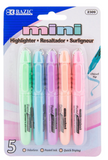 Mini Pastel Highlighter w/Cap Clip (30 units), #2309, J-9