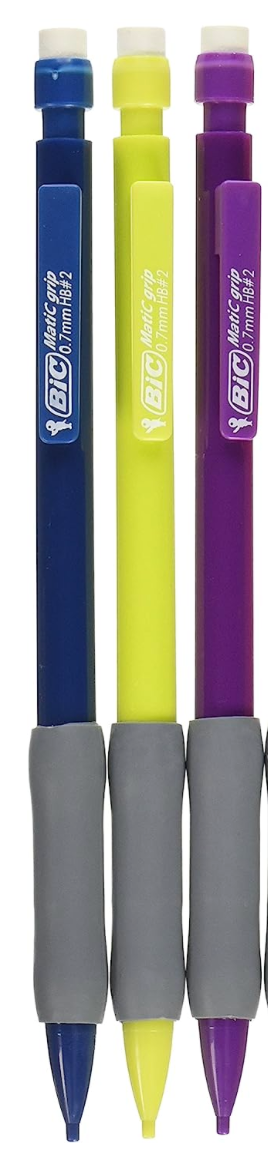 BIC Xtra-Comfort Mechanical Pencil, Medium Point (0.7mm), 12 per unit (3/3 packs) #WX9BW215-BLK