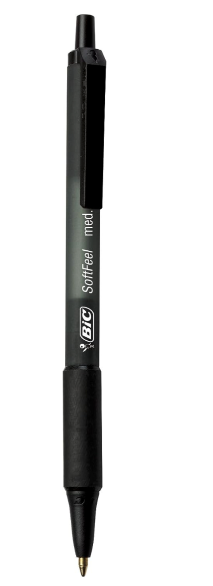 Bic Soft Feel Retractable Pen, Black 2 Pack $.99 Pack