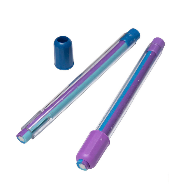 Purple/Teal Twist Eraser Stick (12 unit) #14325766, Z-1