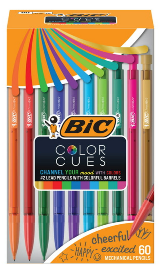 BIC Color Cues Mechanical Pencil, 60ct. box, #MPUA60, B-11