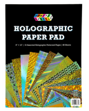 Smarts & Crafts Holographic Craft Paper Pad, 10 Designs, 80 Sheets