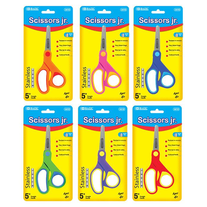 Bazic Products Bazic 5 Blunt Tip School Scissors with Name Tag / Box Qty - 24