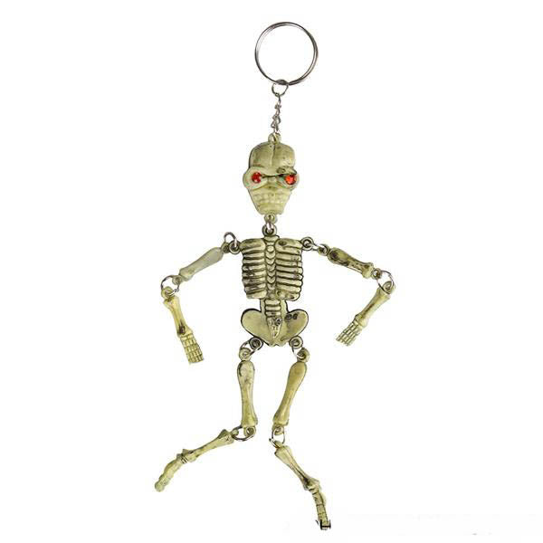 Neon Skull Keychain 8CM Assorted - Bargain WholeSalers