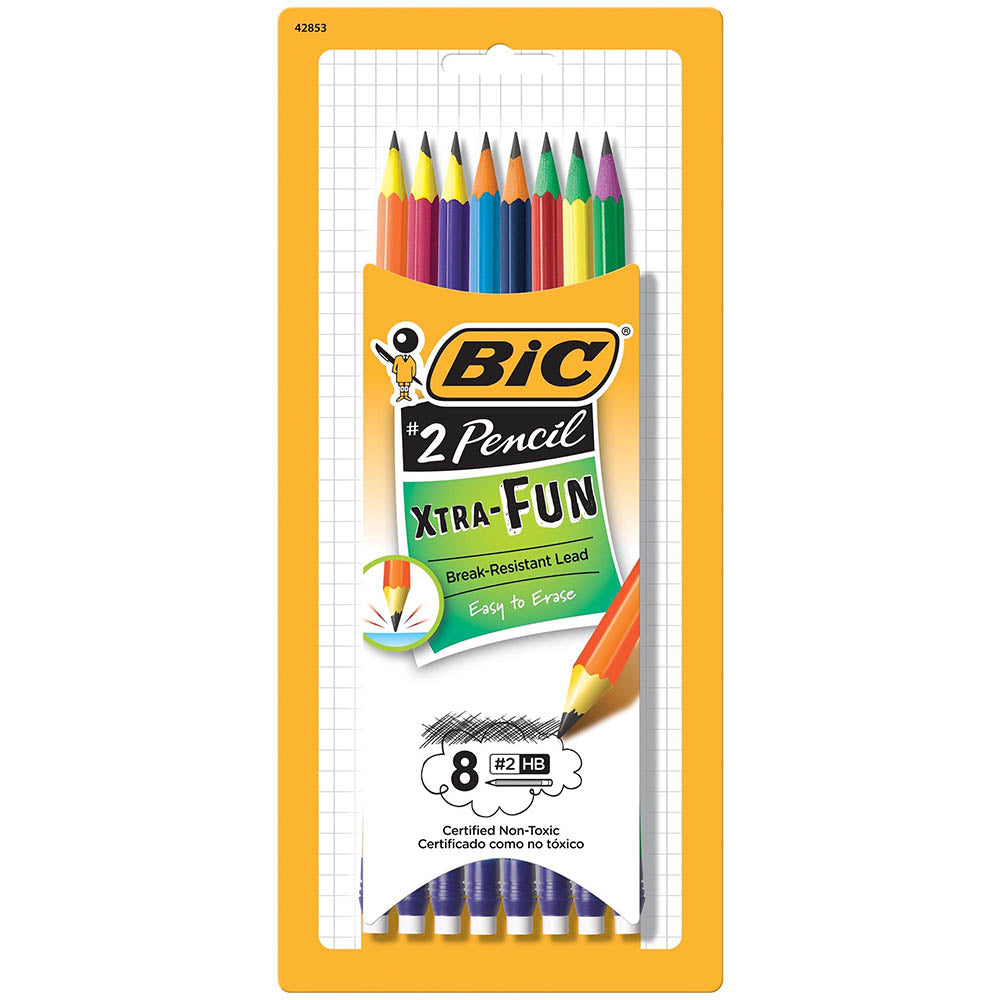 Bic Xtra Fun Pre-sharpened Pencils (6/8 packs per unit/$.45 each) #PGE –