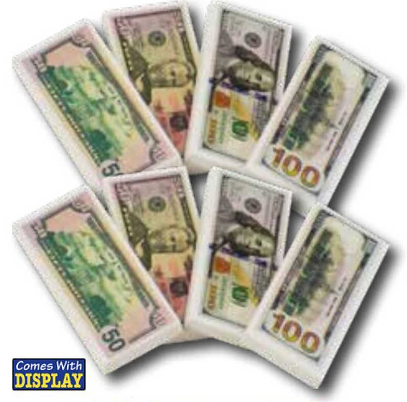 Money Erasers (72 per unit), 1648, (B36)