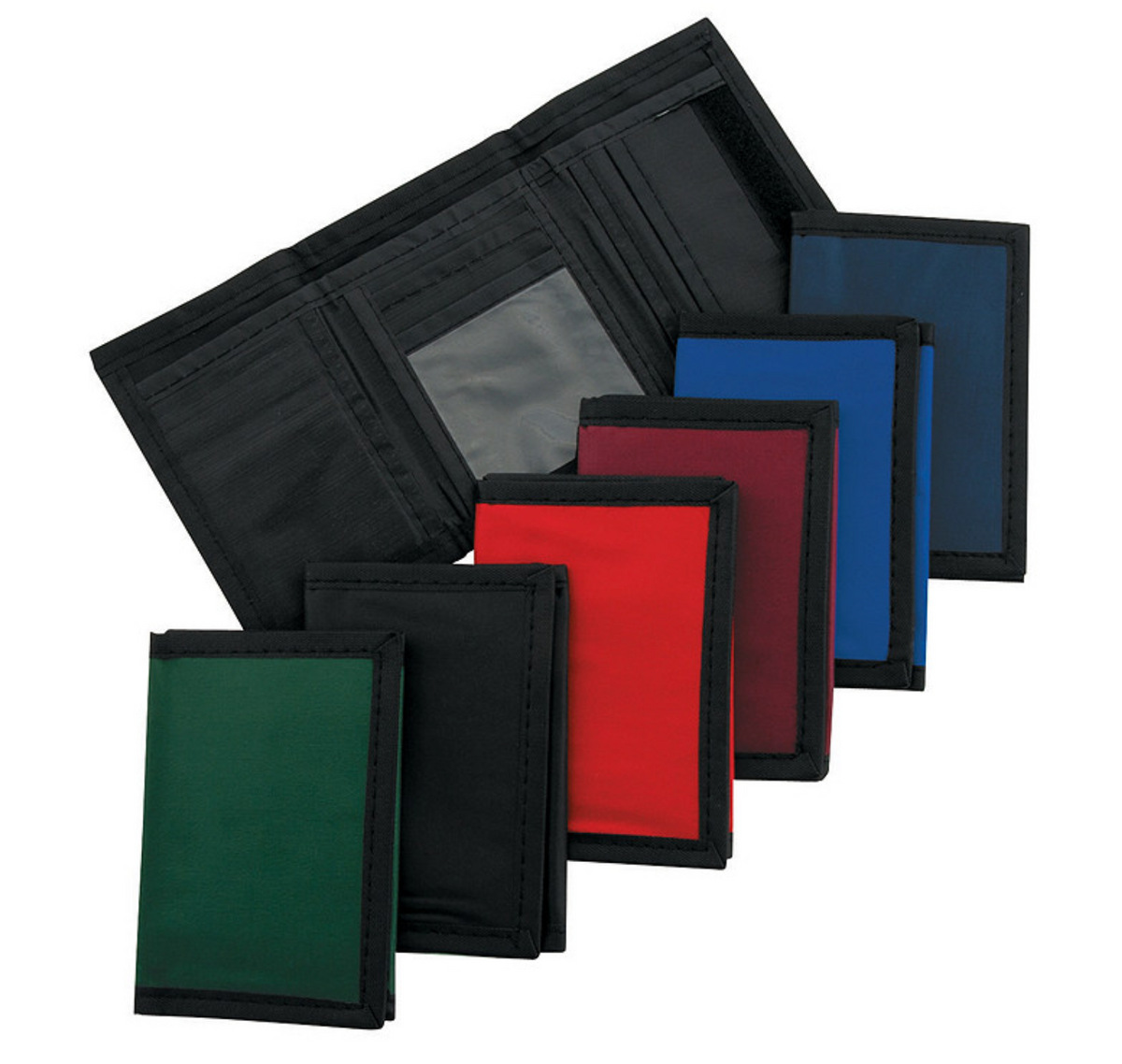 Velcro Wallet, Solid Colors (12/unit), #261201 (Z-7