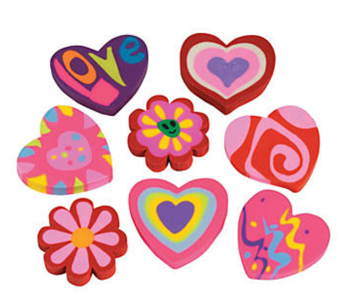 Mini heart stickers transparent - 12 colors • Your Personal Organizer