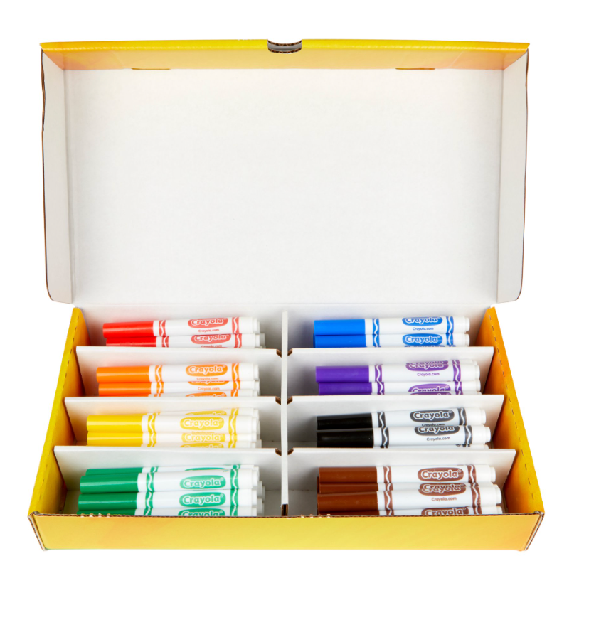 Crayola Classroom Set Broad Line Art Markers, Teacher Supplies, 80 Count  #58-7780