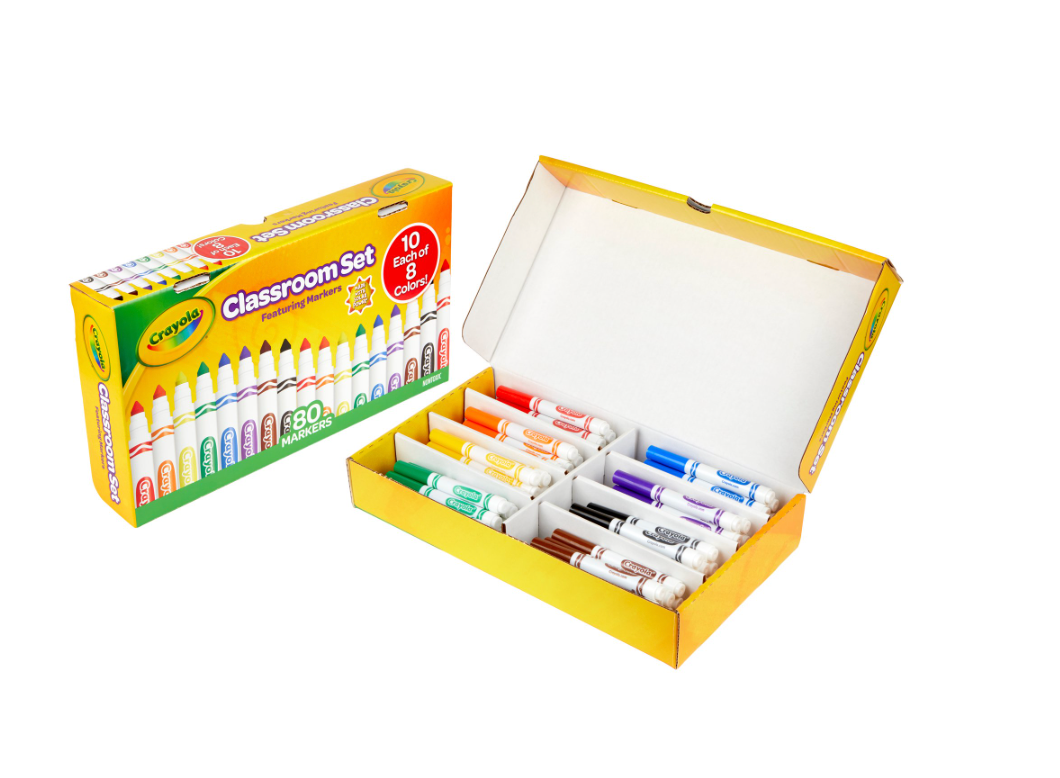 Crayola Classroom Set Broad Line Art Markers, Teacher Supplies, 80