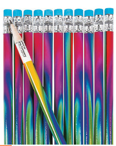 Tie-Dye Pencils (24 per unit) #5P-12/3042, F-16