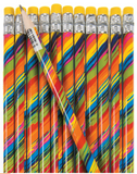 Rainbow Swirl Pencils (24 unit) #12/3005, E-29