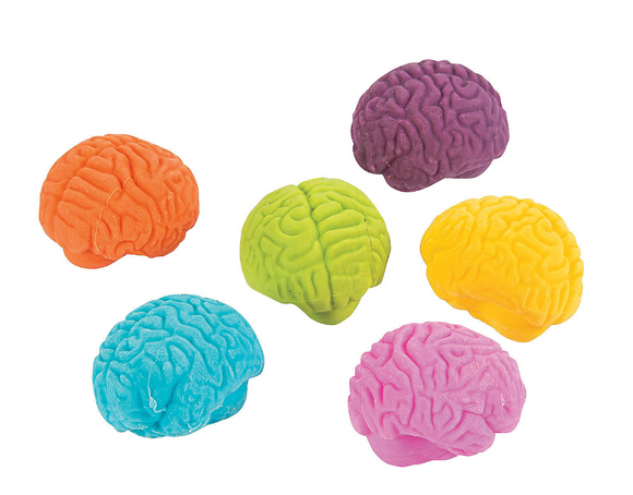 Mini Brain Erasers (24 per unit)  #101565 (G-22)