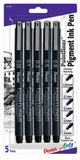 Pentel Arts Pointliner Pen, Assorted 5-pk, #27793, E-61
