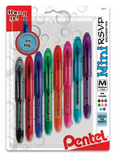 Pentel R.S.V.P. Mini Ballpoint Pens, 8-pack, 22571, G-12