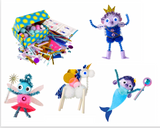 Smarts & Crafts Make Your Own Fairy Tale Craft Kit, 228 Pieces, C-12