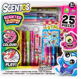 Scentos Scented 25 piece Coloring Activity Set, 20606, D-40