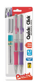 Pentel® QUICK CLICK Mechanical Pencils w/Lead & Erasers, 0.5mm, 2/Pack, G-31
