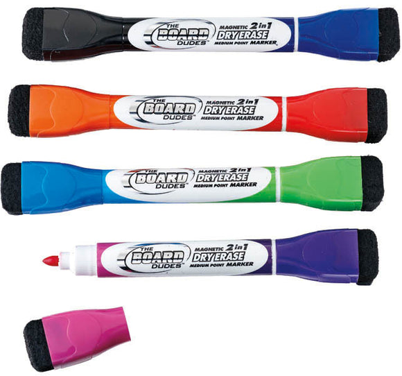 EAI Education Dry-Erase Markers: Fine-Tip - Assorted Colors - Set of 96