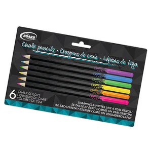 Board Dudes Chalk Pencils, 6 count NEW