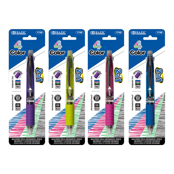 Inc. Color Point Colored Mechanical Pencils, 4-ct. Packs