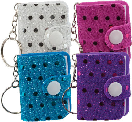 Mini Sequined Memo Key chain (12 per unit), #1624 (A-42
