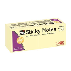 Sticky Notes, 1.5 x 2" Yellow, #33152