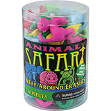 Animal Safari Wrap Around Eraser,(36 per unit) #3654 (H-21)