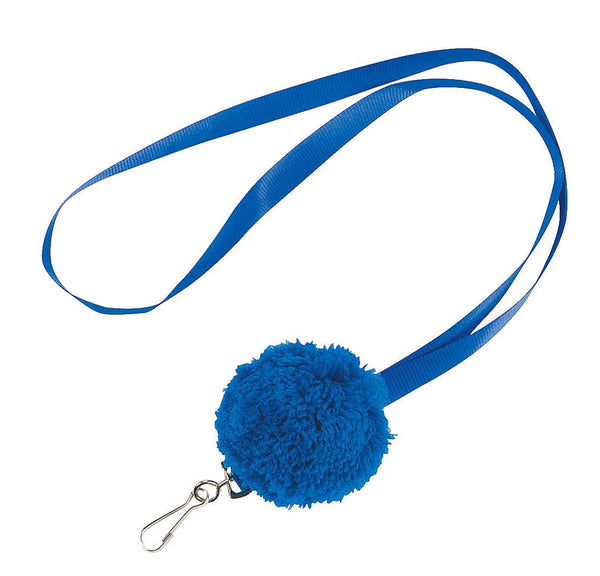 Lanyard with Pom,Blue (12/unit), #54495 (A-13) –