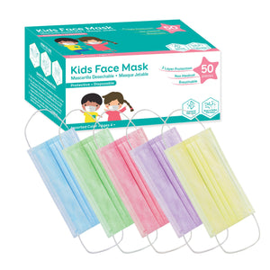 Youth Face Mask Assorted Colors (50/box) 6728 (F-22)