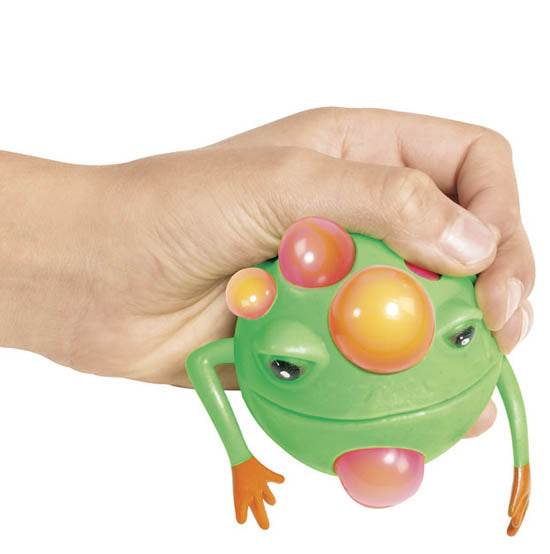 Squeeze Smile Face Frog Ball, (12/unit), #BA-FROME, (B-51) –