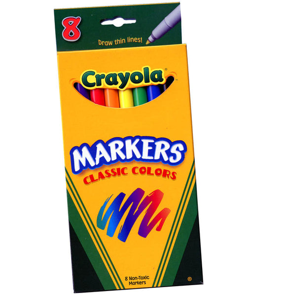 Crayola Markers, Fine Pt., #7709