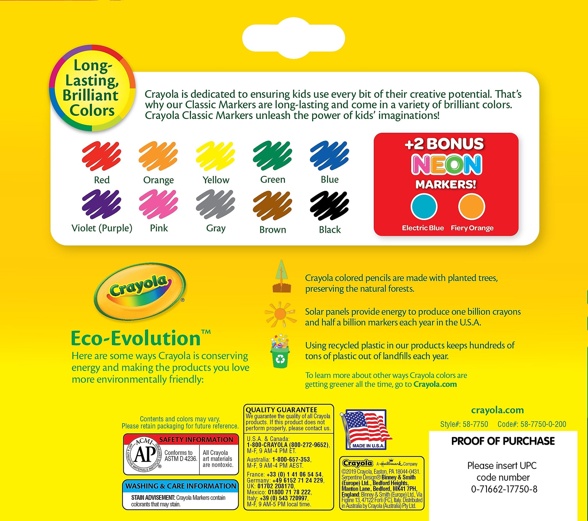 Back to School Markers- Clip Art School Supplies- Crayola Markers