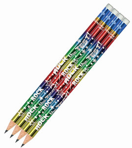 Rock the Test Pencil, Pre-sharpened (144 per unit), #P799 (C-39)