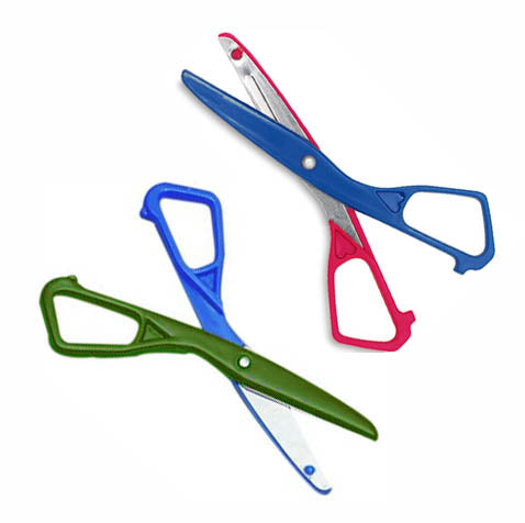 Charles Leonard Kid Cut Plastic Scissors, Assorted Colors, 24 Count