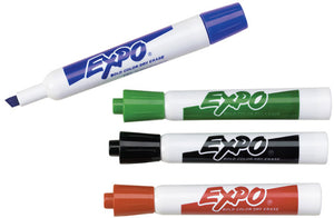 Expo Dry Erase Marker, basic, 4 pk #83074