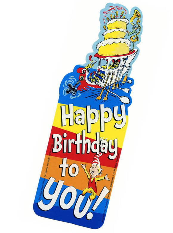 Dr. Seuss Happy Birthday Bookmark, #834201