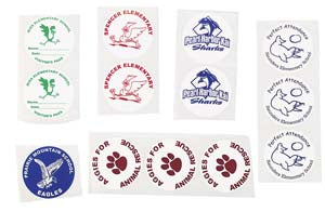 Custom Imprinted Stickers by the Roll, AS005