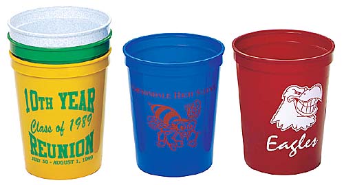 16oz Reusable Plastic Stadium Cups