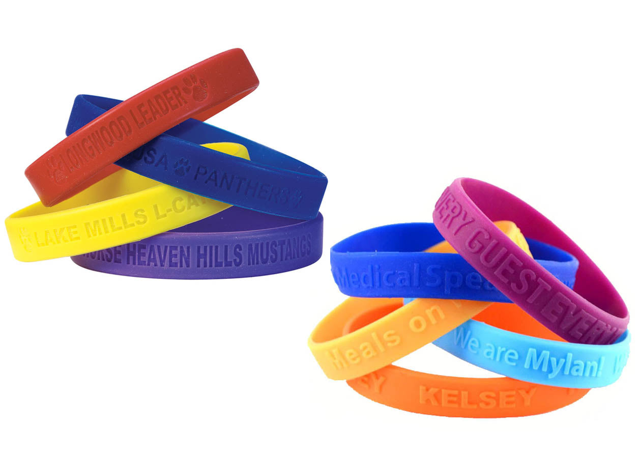 Products » Wristbands » Silicone wristbands » Debossed wristbands