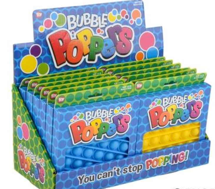 POP IT - SQUARE BUBBLE POPPER, 12ct. #323012, E-56 – StudentSupply.com