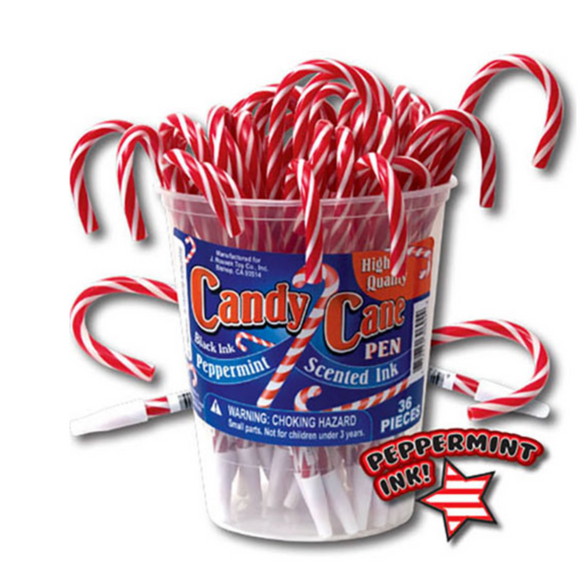 Scented Candy Cane Pen (36/unit), #3069 (I-19)