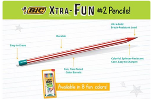Bic Pre-Sharpened Xtra Fun Pencil (8 pk) PGESP81H