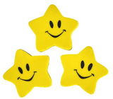 Smiling Face Star Erasers (24 per unit), #1040 (V-5)
