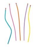 13" Neon-Glitter Flexible Plastic Pencils (12 per unit) (H-17)