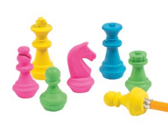 Chess Erasers (24 per unit) #13781341 (C-33)