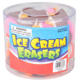 Ice Cream Cone Eraser (48 per unit), # STEFROZ, V-11