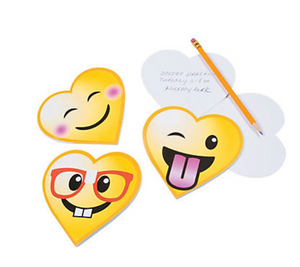 Emoji Heart Notepads (12 per unit) #13784522  (C-1)