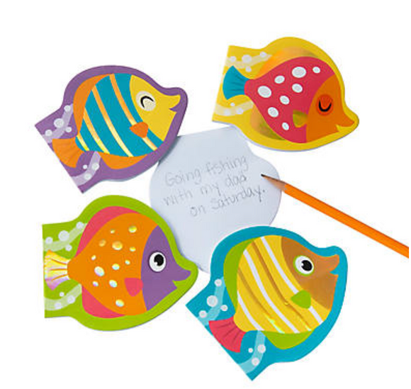 Fish Notepads (24 per unit) #13969166 (G-20)